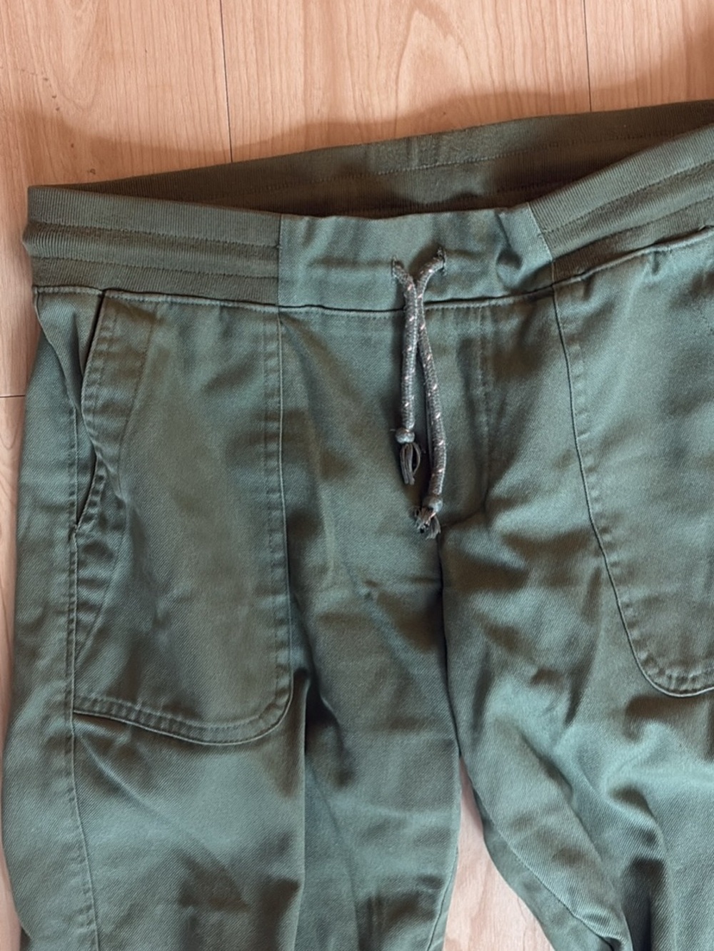 WoMen's Olive Green Drawstring Casual Pants  Burton
